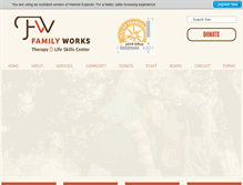 Tablet Screenshot of familyworks.org